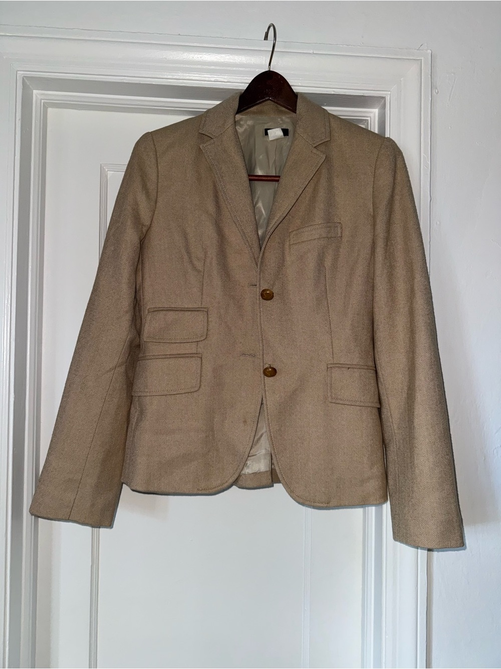 J. Crew Women’s Wool Blazer - 8 - Herringbone